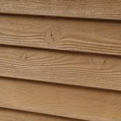 Récupérateur d'eau mural Woody 350L bois clair kit avec robinet laiton et collecteur