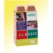 POTS BIODEGRADABLES - 6CM 22 PIECES
