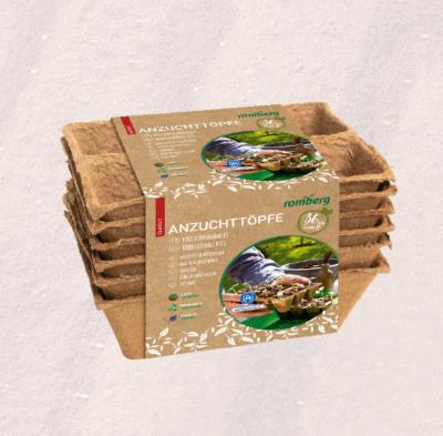 POTS BIODEGRADABLES - 6 PLAQUES DE 6 POTS