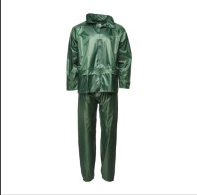 ENSEMBLE DE PLUIE VERT - TAILLE M